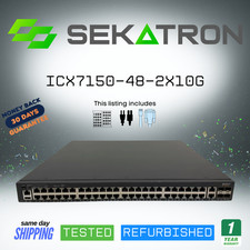 Brocade ICX7150-48-2X10G 48 Gigabit 2 10GbE Enterprise Switch FastShip