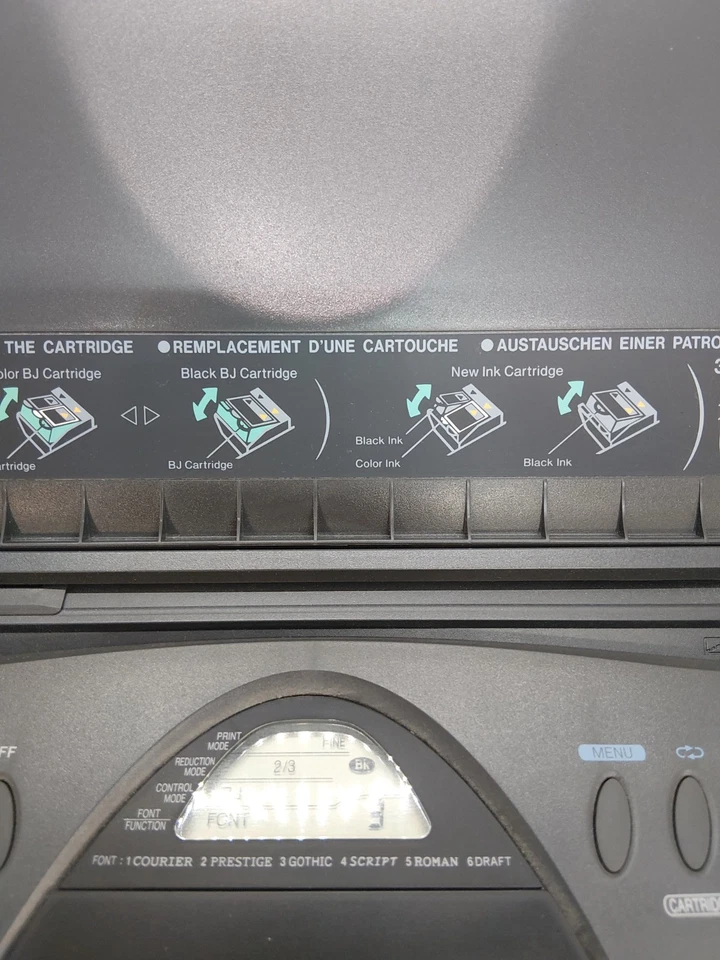 Canon BJC-70 PORTABLE Color Bubble Jet Compact Printer TESTED - Image 2 of 4