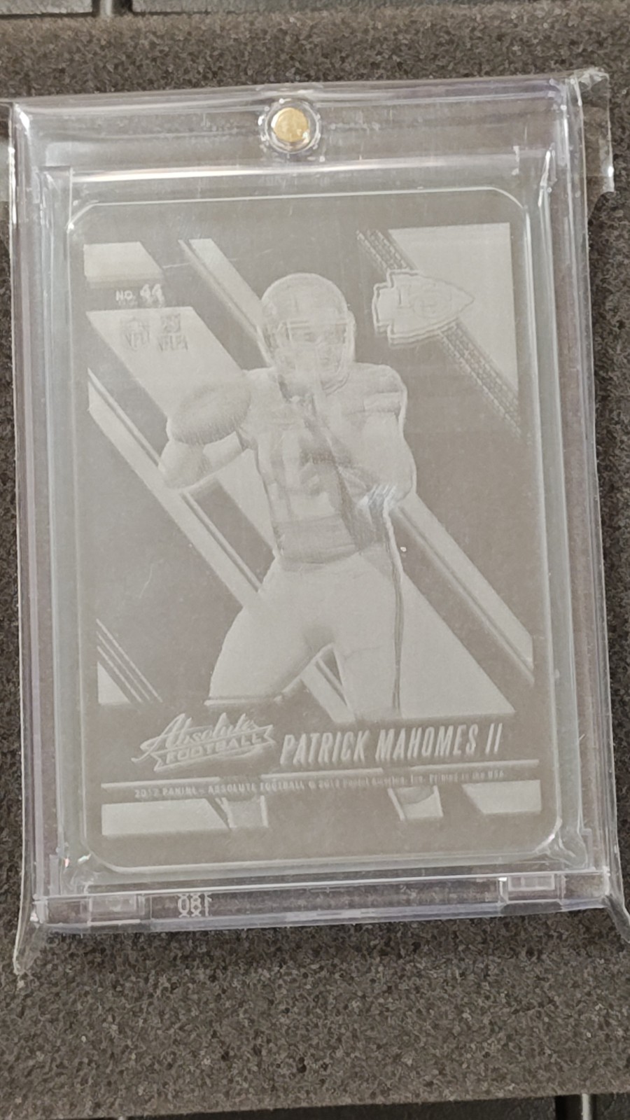 2017 Absolute Glass Patrick Mahomes ROOKIE!  Only Made 50, well centered!