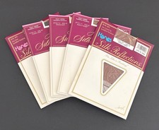 NEW! Hanes Silk Reflections Silky Sheer Sandalfoot Pantyhose (Size EF) Lot of 5