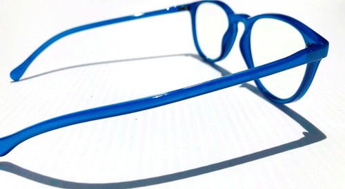 BLUE LIGHT Blocking Readers Computer Gaming Glasses CRYSTAL BLUE Professor - Picture 7 of 11