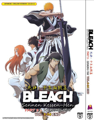 Bleach:Sennen Kessen-hen Part 3 (1-14End) Anime DVD English Dubbed All Region