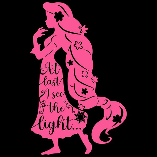 7" RAPUNZEL QUOTE v2 Vinyl Decal Sticker Car Window Laptop Disney Tangled Light - Picture 25 of 31