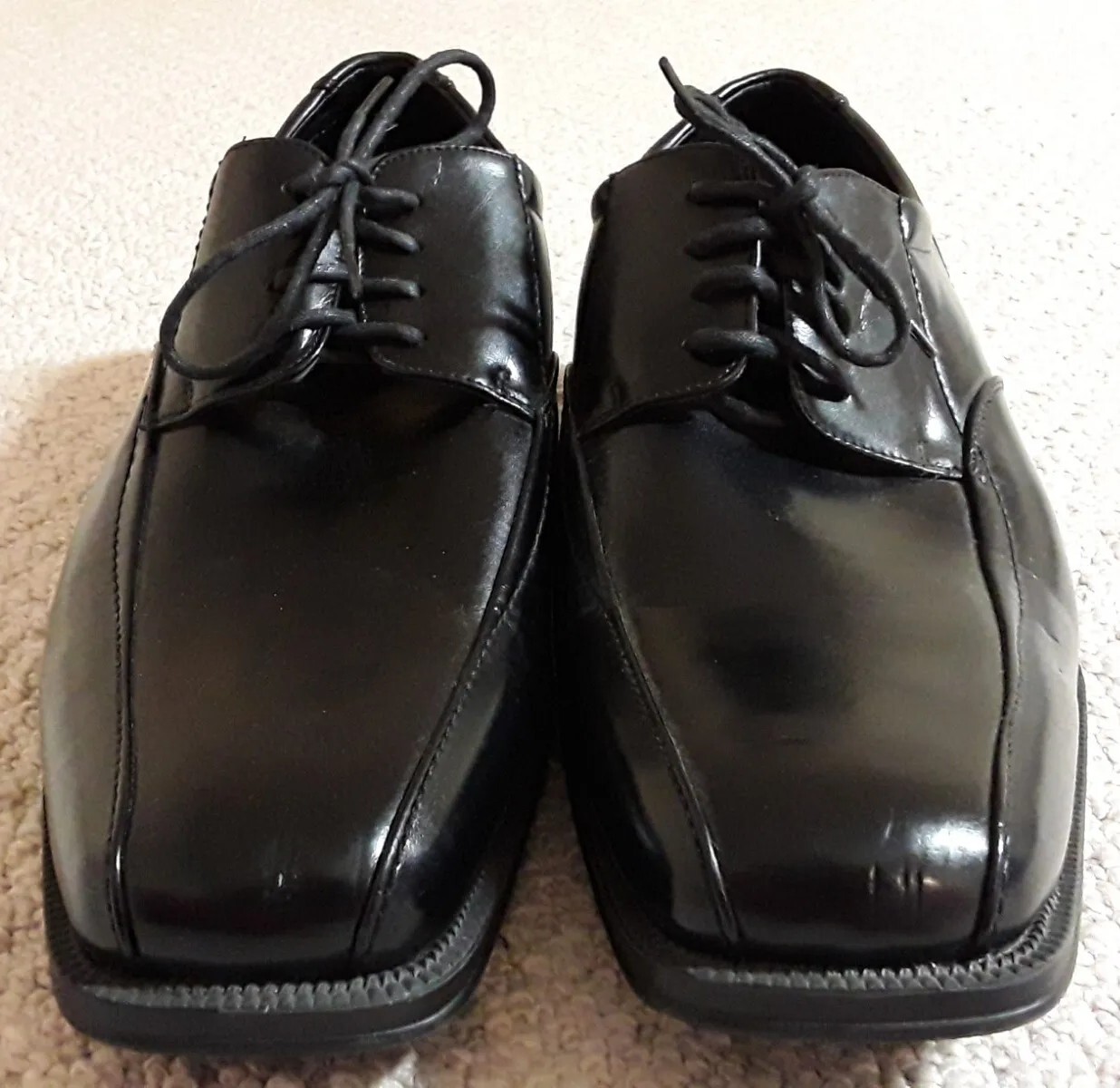 SAOLA Scarpe Oxford stringate da uomo nere Nunn Bush taglia 9 5 gel comfort in pelle 24