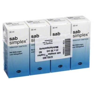sab simplex  Suspension · 4X30 ml · PZN 02702054