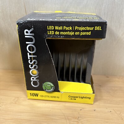 Cooper Lighting Crosstour MAXX 10W LED Outdoor Wall Pack, Carbon Bronze 5000k