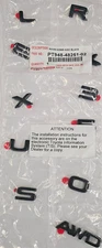 GENUINE OEM GLOSS BLACK LEXUS RX 350 AWD BLACK OUT EMBLEM OVERLAY PT948-48251-02