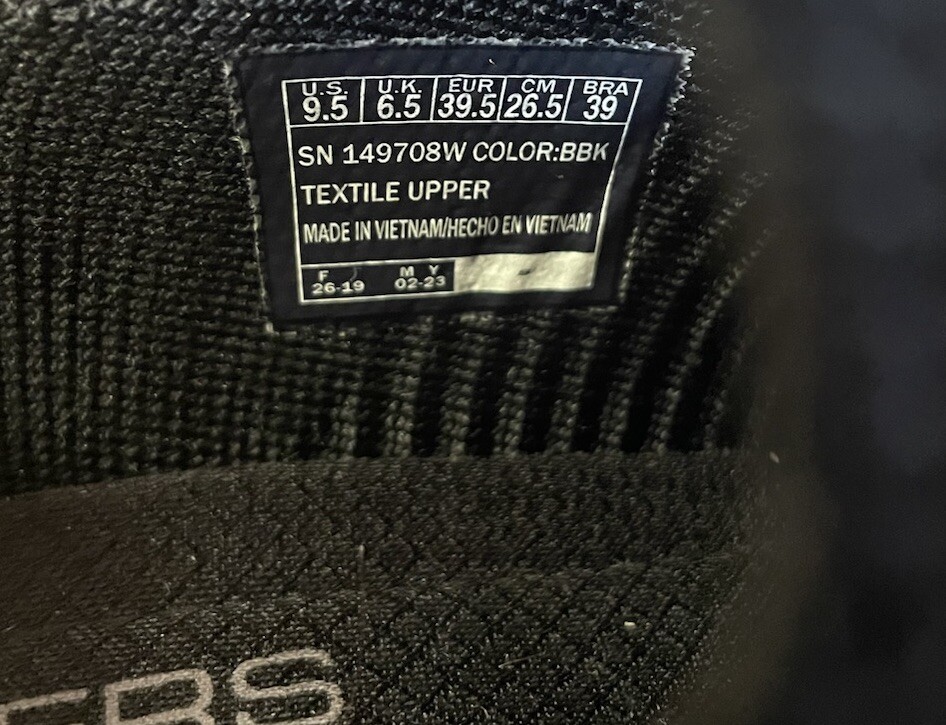 Skechers Slip In Ultra Flex Cozy Streak Black Knit Shoes 149708 Womens ...