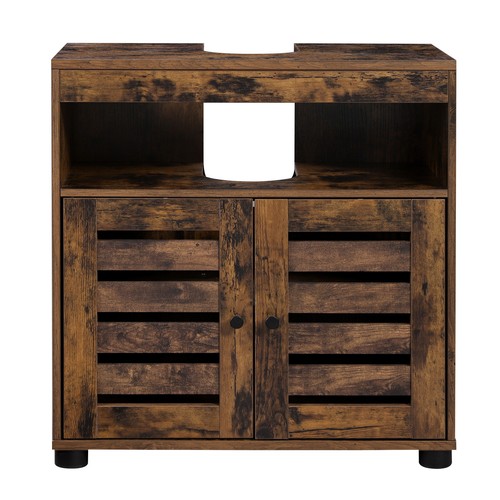 Waschbeckenunterschrank Badschrank Badezimmermöbel Waschtisch 2 Türen BBK04BX - Bild 6 von 11
