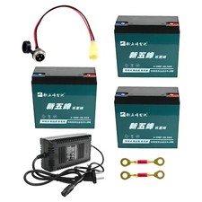 3 pack 12V 20Ah 6-DZM-20 Battery kits for Golf Cart Go Kart ATV E-bike 4 Wheeler
