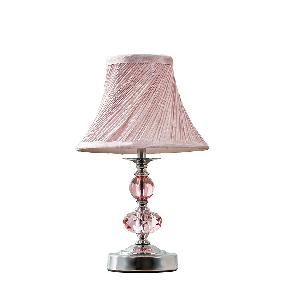 Blush pink touch lamp deals