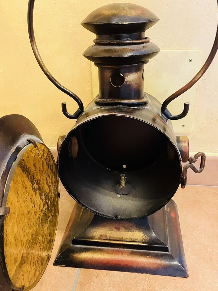 Fanale Lampada Carrozza Vintage-Carriage Light Complementi Di Arredo - Immagine 4 di 4