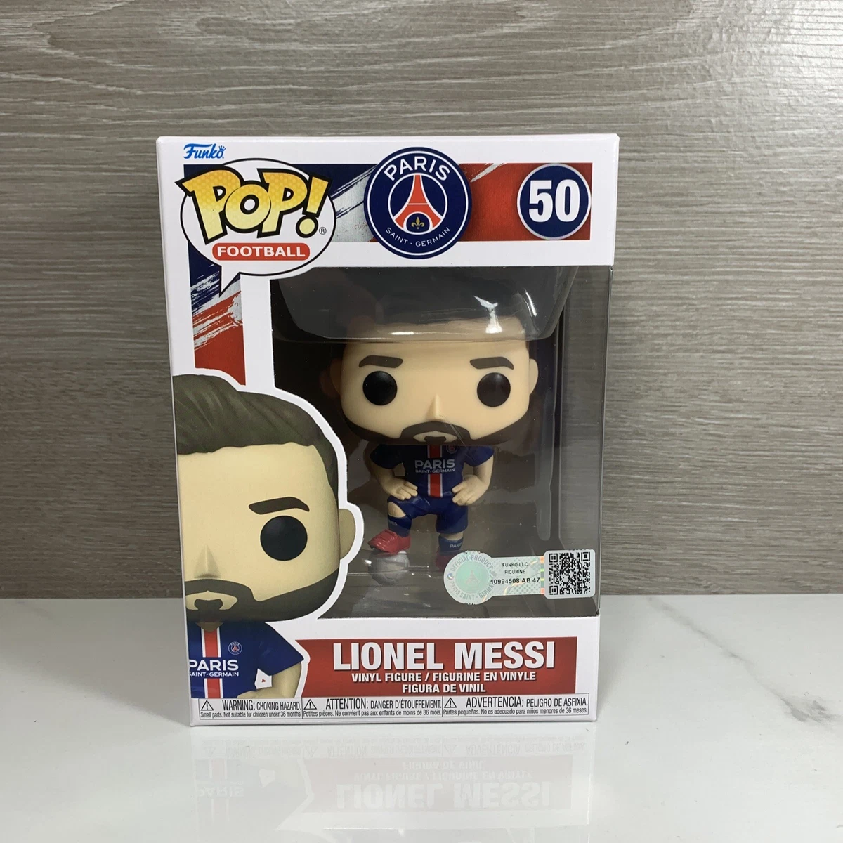  Funko Pop! Football: Paris Saint-Germain - Lionel Messi : Funko:  Toys & Games