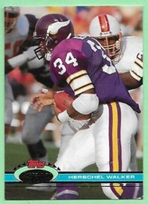 1991 Topps Stadium Club Football Herschel Walker #401 Vikings👍