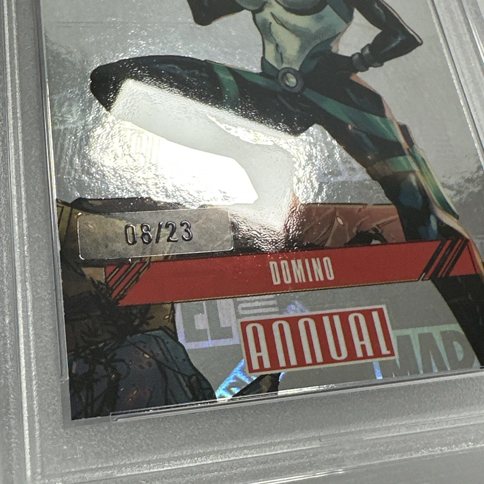 2023-2024 UPPER DECK MARVEL ANNUAL 19 DOMINO HOLOGRAM 08/23 PSA 10 - Image 4 of 4