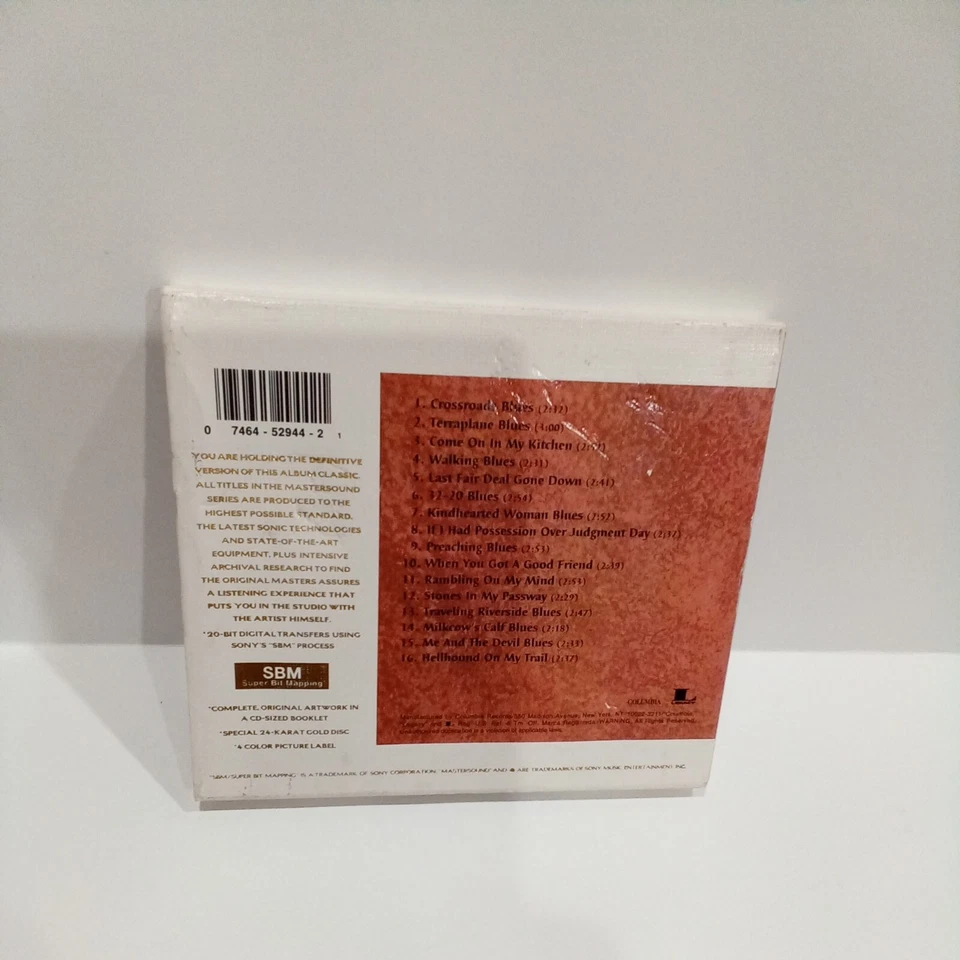 ROBERT JOHNSON KING OF THE DELTA BLUES SINGERS 24 KARAT GOLD PLATED CD RARE OOP - Image 3 of 4