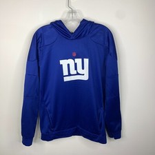NFL Team Apparel Youth XL Blue New York Giants NFL Football Long Sleeve Hoodie