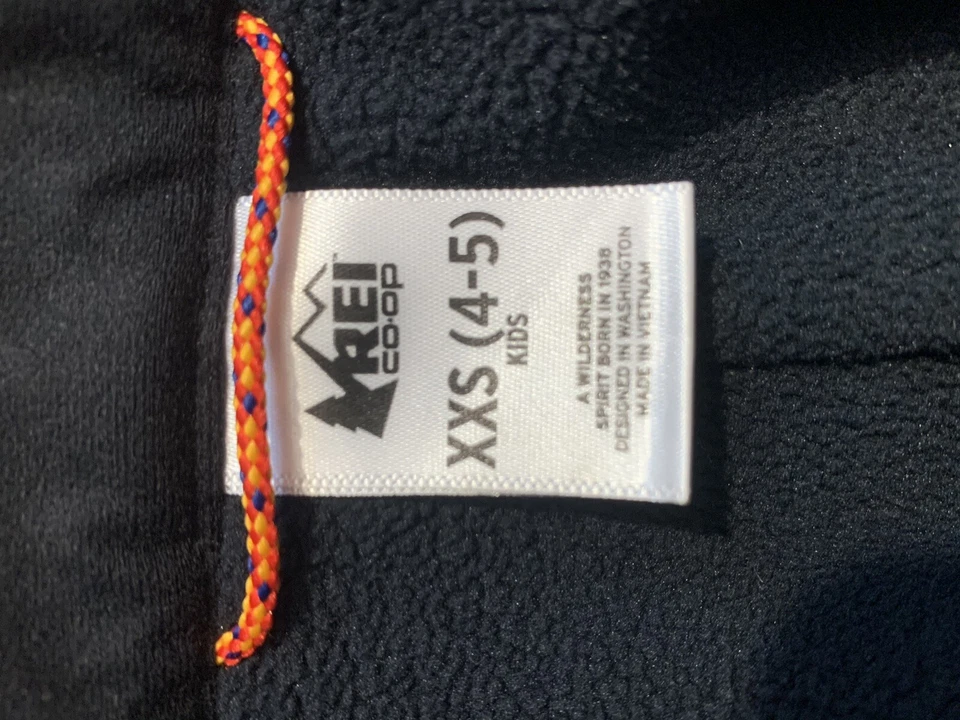 Pantalones de nieve REI niños xxs negros unisex cintura ajustable ¡EXCELENTE ESTADO USADOS! Foto 3 de 4