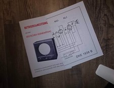 Zubehör Volksempfänger DKE 38 GW + Batterie Betriebsanleitung + Schaltplan