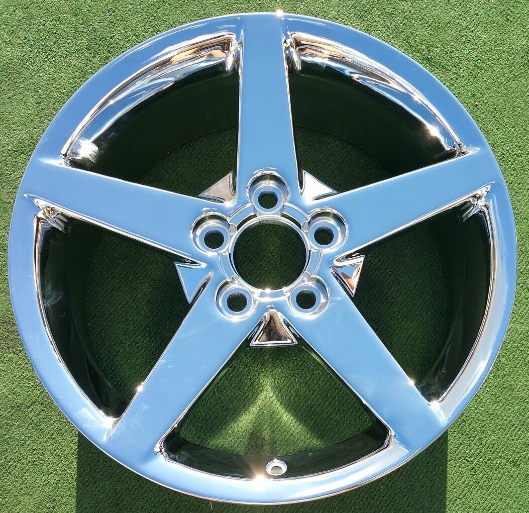Factory Chevrolet Chrome Corvette Wheel Front GM OEM 18 Inch