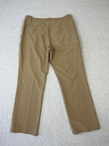 Columbia Hiking Pants Mens 34x30 Tan Omni Shield Advance Repellency Stretch - Picture 10 of 12