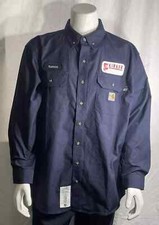 4 NEW Carhartt FR 4XL Flame Resistant Shirt Navy Blue CAT2 NFPA 2112 294-20