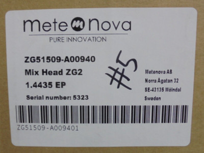 Mete Nova ZG51509-A00940 Mix Head ZG2 1.4435 EP