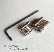 Sattelh&ouml;he Schrauben 7/16" & 1/2" f&uuml;r Fender USA 3 Sattel Tele & USA Bass Br&uuml;cke