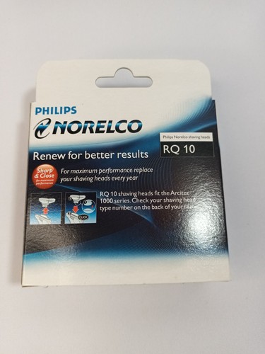 New Box Philips Norelco Shaving Head Replacement Three Cutters HQ 6 8 HQ 9 RQ 10 - Picture 25 of 26