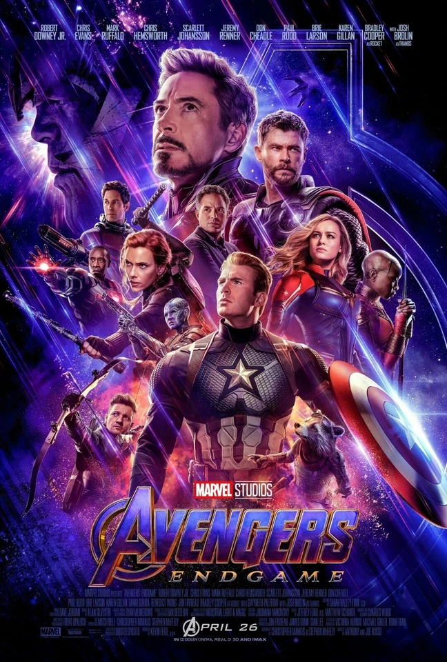 Avengers Endgame movie poster (b) - 11 x 17 inches - Avengers poster