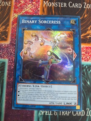 Yu-Gi-Oh! Binary Sorceress SDCL-EN043 Super Rare 1st Edition Near Mint b2/