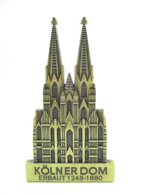 Köln Cologne Dom 3D Metall Fridge Magnet Souvenir Germany,edel !,bronziert