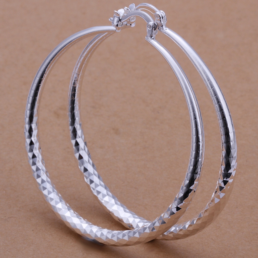 ARGUE 】SILVER.925 COLNY HOOP PIERCE 925 Sterling Silver