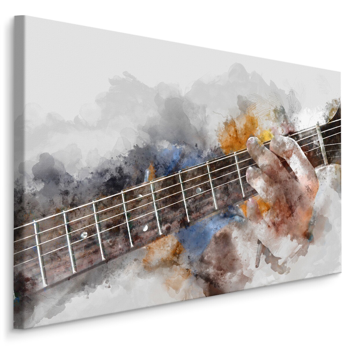 LAIART Leinwandbild „Gitarre“ – Modernes Musik-Kunstwerk In Blau, 40,6 X 61 Cm, Für Wohnzimmer & Büro