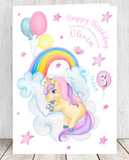 Personalised Birthday Card Girl Daughter Granddaughter Sister Niece Friend