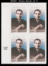 USA4 #3669 MNH PB4 Irving Berlin songwriter