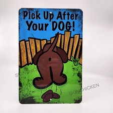 PICK UP AFTER YOUR DOG sign, Funny, pet, pet owner, dog, dogs, yard signs, poop