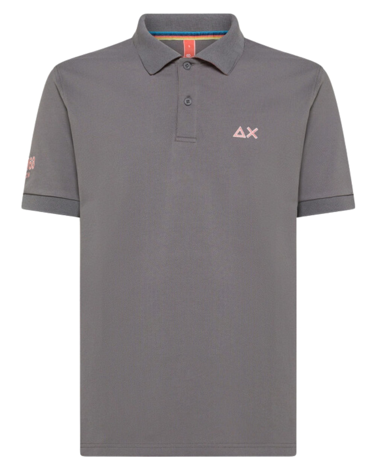 Sun68 T-Shirt Small Logo Polo Shirt Man Cotton Grey