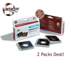 12 Lighthouse Quadrum Intercept 40mm Square Coin Capsules 2x2 Holders Libertads