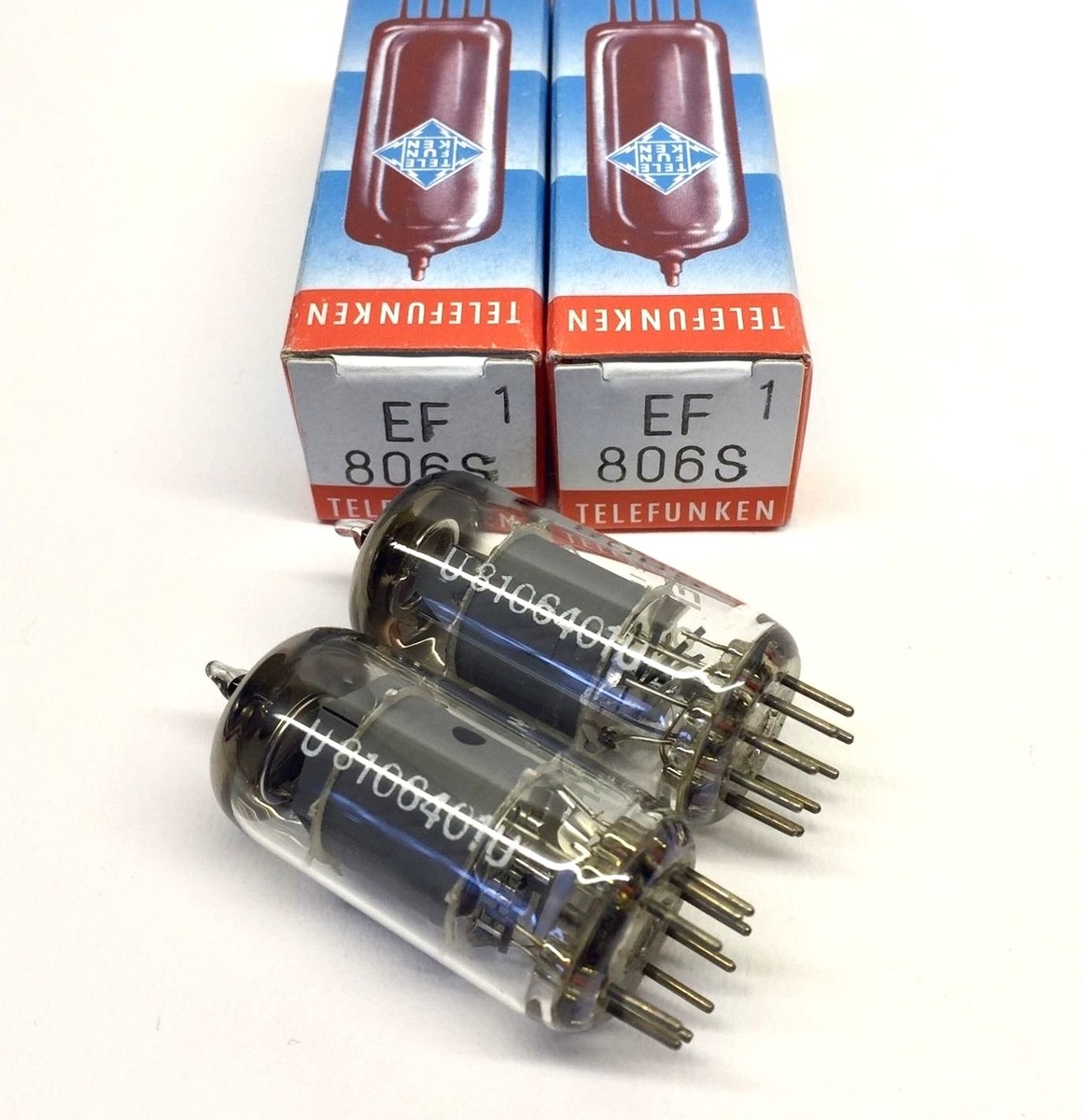 Matched TELEFUNKEN EF806S 2本 Pair EF806S NOS Telefunken <