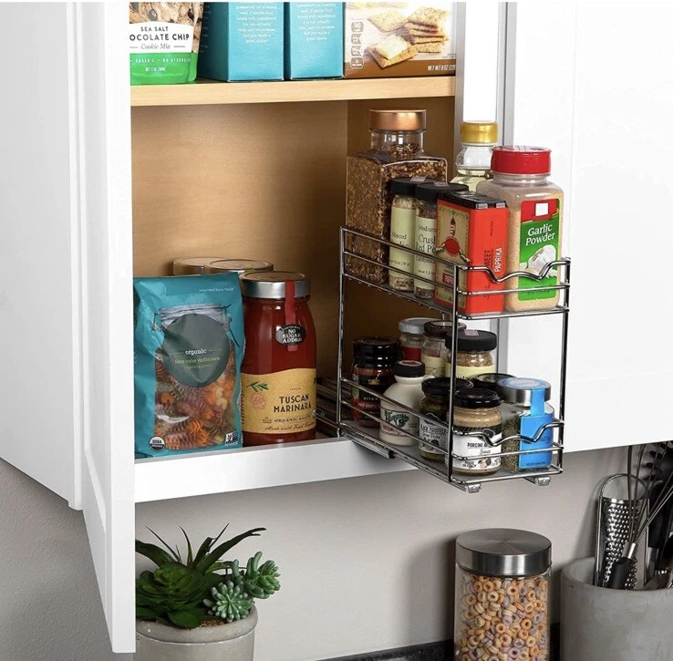 Kitchen Organizer Spice Rack Slide