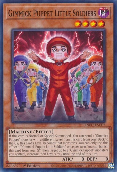 Yugioh! Gimmick Puppet Little Soldiers INFO-EN007 The Infinite Forbidden