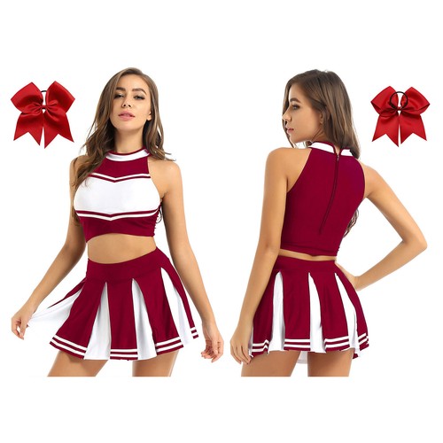 Women's Cheerleading Costume Musical Party Uniform Anime Cosplay Fancy Dress - Picture 107 of 119