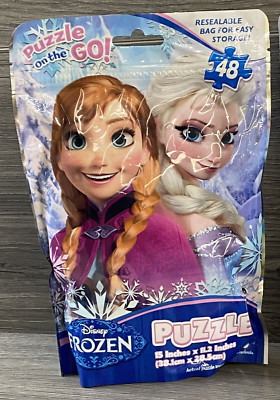 Disney Frozen Elsa Ana 48 Pieces Puzzle On The Go! 15”x11.25 ...