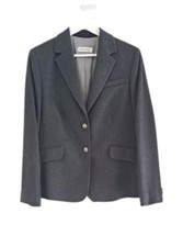 Pure Cashmere Blazer Grey Jacket Minimalist Quiet Luxury Size Uk 10-12 Artigiano