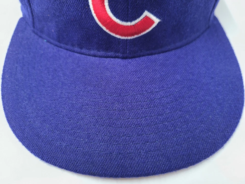 Vintage Chicago Cubs New Era 59Fifty Pro Model Fitted 7 1/8 Hat Cap Wool Men MLB - Image 3 of 4