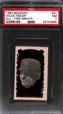 1963 Bazooka All-Time Greats #31 WILLIE KEELER PSA 7 NM 25743665 