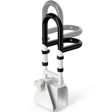 Adjustable Bathtub Safety Rail with Double Grip, 14–18 Inch Height Shower Grab