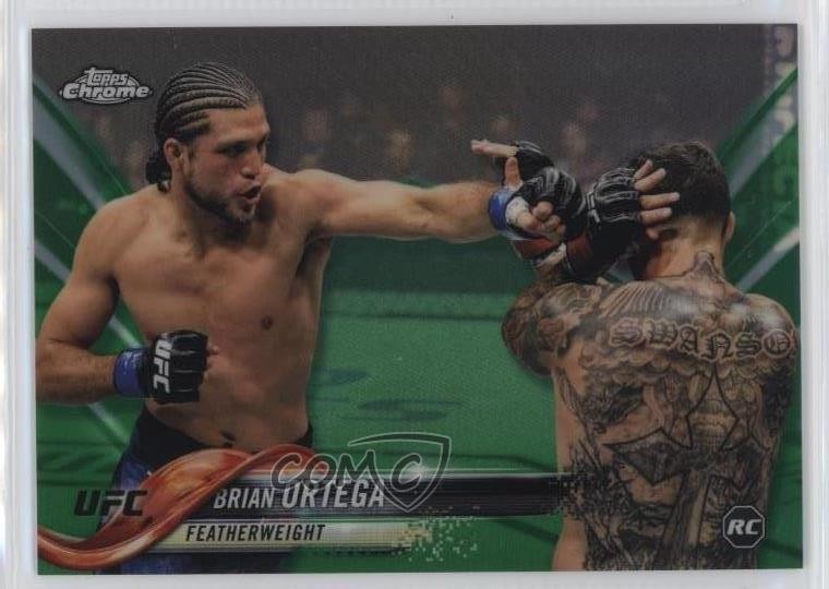 2018 Topps Chrome UFC Green Refractor 82/99 Brian Ortega #79 14cr