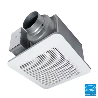 Whisper Choice Auto DC Pick-A-Flow 80/110 CFM Ceiling Bathroom Exhaust Fan with